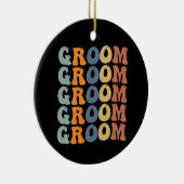 Trouwjurk & Bruidegom Huwelijk Bruidegom Aan het K Keramisch Ornament (Rechts)