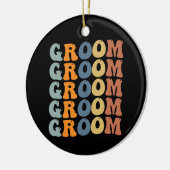 Trouwjurk & Bruidegom Huwelijk Bruidegom Aan het K Keramisch Ornament (Links)