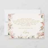 Trouwjurk Bruidsjurk Bruidsmeisjesfeest Bedankkaar Bedankkaart (Achterkant)