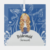 Trouwjurk Bruidsmeisje Kerst Ornament (Voorkant)