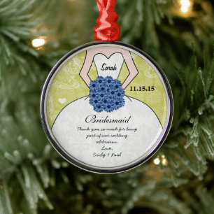 Trouwjurk Bruidsmeisje Trouwjurk - U kiest de kleu Metalen Ornament