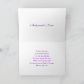 Trouwjurk, damast op paars Bruidsmeisje (Binnen)