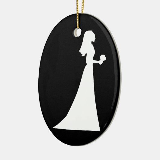 Trouwjurk gepersonaliseerde kerst ornament (Links)