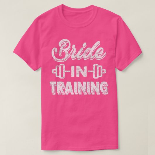 Trouwjurk Grappige Workout Bruid Afvallen Kleren T-shirt (Design voorkant)