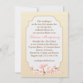 Trouwjurk, kersenbloesem Vrijgezellenfeest Kaart (Achterkant)