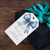 Trouwjurk Knoop iets Blauw lint Bruidsmeisjesfeest Cadeaulabel