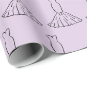 Trouwjurk Lichtpaars Naadloos Glamoureus Cadeaupapier (Rol Hoek)