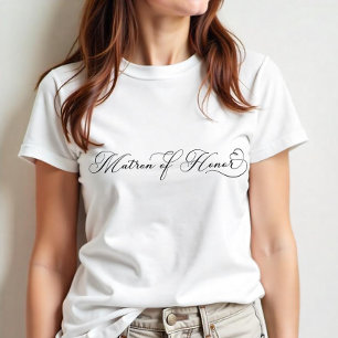 Trouwjurk Matrone van Eer Shirt – Elegante Trouwfe