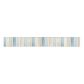Trouwjurk met blauwe en roomkleurige strepen grosgrain lint (Voorkant)