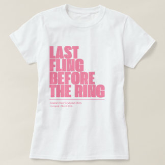 Trouwjurk met eigen naam, datum en locatie Bruidss T-shirt
