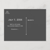 Trouwjurk Modern Glam & Heart Confetti Bridal Uitnodiging Briefkaart (Achterkant)