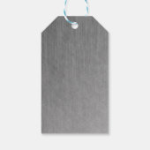 Trouwjurk Moderne Glamour Bruidsdouche Grijs Cadeaulabel (Achterkant)