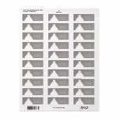 Trouwjurk Moderne Glamour Bruidsdouche Grijs Etiket (Full Sheet)