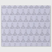 Trouwjurk Naadloos Inpakpapier voor Bruiden (Vlak)