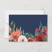 Trouwjurk Navy Blauwe Koraal Bloemstuk RSVP Maalti (Achterkant)