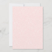 Trouwjurk op Roze Bruidsuitnodiging Kaart (Achterkant)