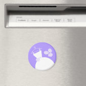 Trouwjurk Paarse koelkastmagneet Magneet (Insitu (Vaatwasser))