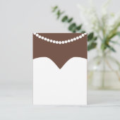 Trouwjurk Pearl Ketting Brown Skin Bridal Briefkaart (Staand voorkant)