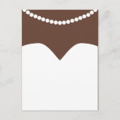 Trouwjurk Pearl Ketting Brown Skin Bridal Briefkaart (Voorkant)