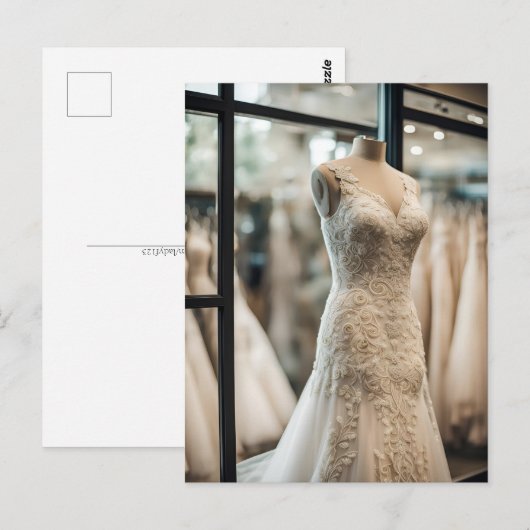 Trouwjurk, Postcrossing Briefkaart (Voorkant / Achterkant)