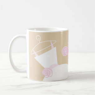 Trouwjurk Roze Beige 'Bruidsboeket' mok