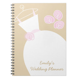 Trouwjurk Roze Beige 'Trouwplanner' Notitieboek