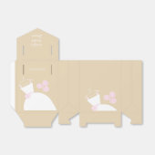 Trouwjurk Roze Beige Vrijgezellenfeest tent Bedankdoosjes (Uitgevouwen)