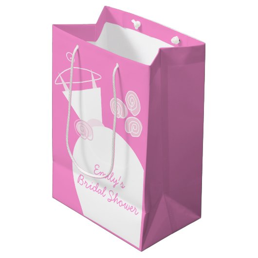 Trouwjurk Roze Bruiloft medium Medium Cadeauzakje (Voorkant Gekanteld)