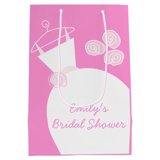 Trouwjurk Roze Bruiloft medium Medium Cadeauzakje (Achterkant)