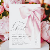 Trouwjurk Roze Lint Bruidsfeest Uitnodiging