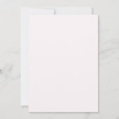 Trouwjurk Roze Strik Bruidsfeest Kaart (Achterkant)