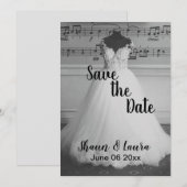 Trouwjurk 'Save the Date' Save The Date (Voorkant / Achterkant)