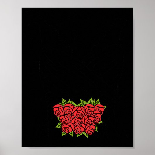 Trouwjurk shirt poster (Voorkant)
