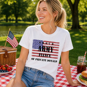 Trouwjurk Shirt Vlag Patriottisch Militair