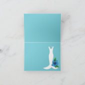 Trouwjurk Strand Thema Trouw Dank Je Bedankkaart (Binnen)