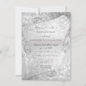 Trouwjurk Sweet 16 Roze Grijs Diamant Glans Kaart (Voorkant)