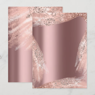 Trouwjurk Sweet 16th Roos Diamant Glitterend Kaart