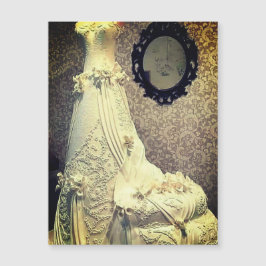 Trouwjurk Taart Fotografie Magnetische Uitnodiging