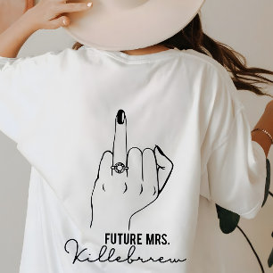 Trouwjurk Toekomstige Mrs Bachelorette Feest Cadea T-shirt