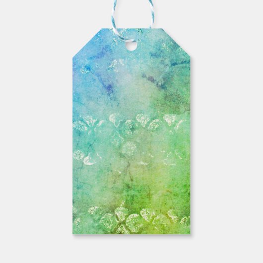 Trouwjurk Tropical Theme Vrijgezellenfeest Cadeaulabel (Achterkant)