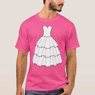Trouwjurk Trouwen Bachelorette Feest T-shirt