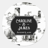 Trouwjurk van Boston Toile Persoonlijke sticker va (Voorkant)