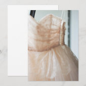 Trouwjurk voor Bruidsfeest of Bedankkaart (Voorkant / Achterkant)