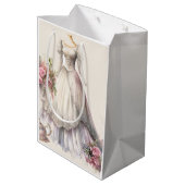 Trouwjurk voor een Whimsical Victoriaanse bruidsdo Medium Cadeauzakje (Achterkant Gekanteld)