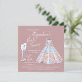 Trouwjurk Vrijgezellenfeest Brunch & Bubbly Kaart (Staand voorkant)