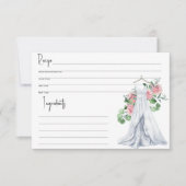 Trouwjurk - Vrijgezellenfeest, Receptenkaart (Voorkant)