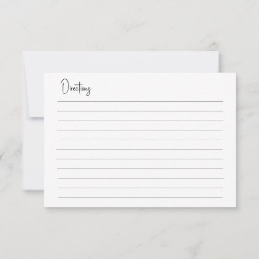 Trouwjurk - Vrijgezellenfeest, Receptenkaart (Achterkant)