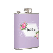 Trouwjurk waterverf bloem bruidsdouche heupfles (Rechts)