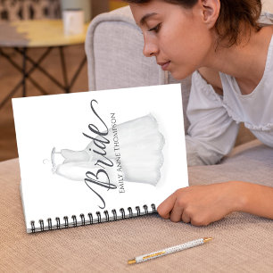 Trouwjurk Waterverf gepersonaliseerd Notitieboek