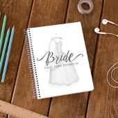 Trouwjurk Waterverf gepersonaliseerd Notitieboek